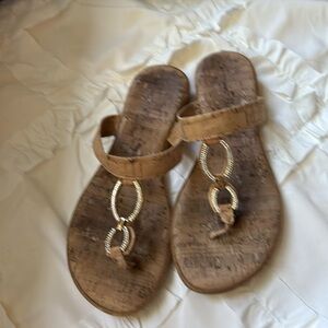 Cork flip flop  made in Italy 🇮🇹 Sandals with crystals
